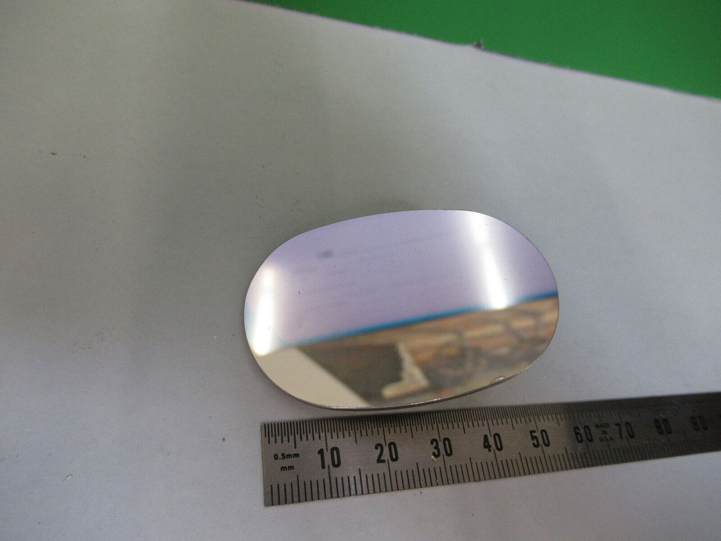 OPTICAL  MIL SPEC FLAT MIRROR IN ALUMINUM BASE METAL OPTICS AS PICTURED #Z5-A-54