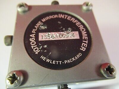 HP 10706A PLANE MIRROR INTERFEROMETER LASER OPTICS HEWLETT AS PICTURED &8-A-45