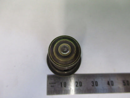 FOR PARTS ENGLAND BRASS OBJECTIVE LENS MICROSCOPE PART AS PICTURED &Z6-A-89