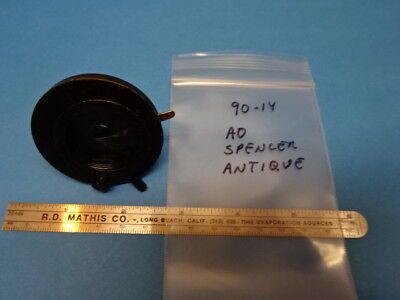 FOR PARTS ANTIQUE AO SPENCER CONDENSER IRIS OPTICS MICROSCOPE PART AS IS #90-14