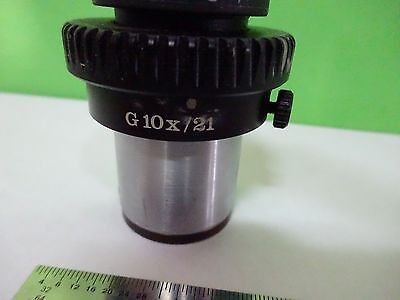 MICROSCOPE PART EYEPIECE WILD LEICA G 10X/21 SWISS OPTICS AS IS BN#V4-01