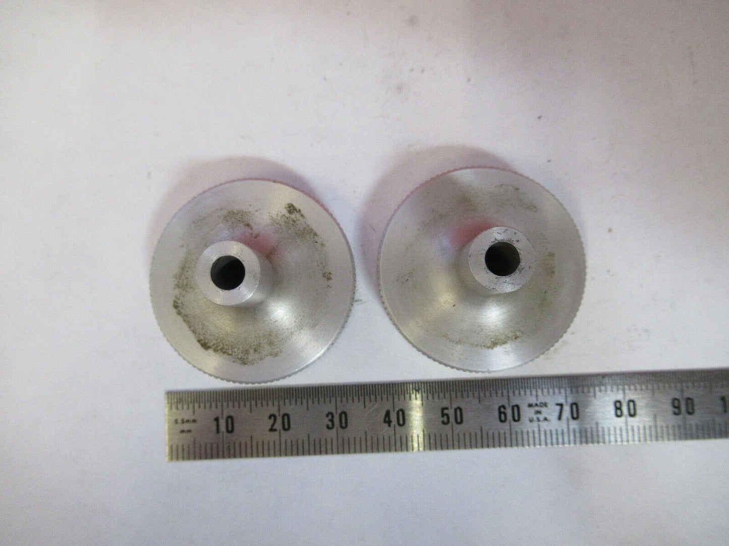 BAUSCH LOMB PAIR KNOBS ANTIQUE MICROSCOPE PART AS PICTURED #P8-A-60