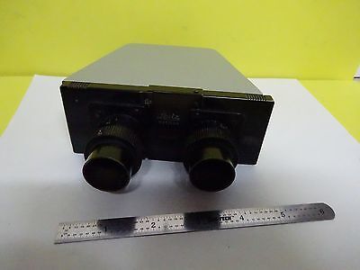 MICROSCOPE PART LEITZ GERMANY HEAD OPTICS AS IS BIN#17-D-02