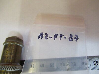 ANTIQUE LEITZ GERMANY OBJECTIVE "3" LENS MICROSCOPE PART AS PICTURED &A2-FT-87