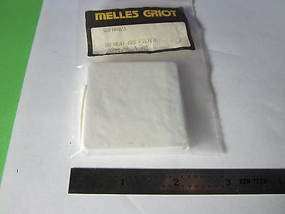 OPTICAL MELLES GRIOT HEAT FILTER SQUARE 50 mm LASER OPTICS BIN#34-61