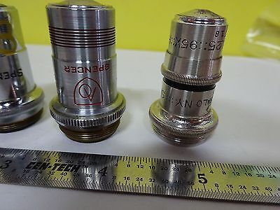 LOT MICROSCOPE PART OBJECTIVE ASSORTED OPTICS BIN#X5-16