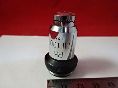 MICROSCOPE WILD HEERBRUGG SWISS OBJECTIVE 100X  PH PHASE OPTICS AS IS #W8-B-08