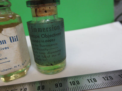 LOT IMMERSION OIL BOTTLE BAUSCH LOMB ANTIQUE MICROSCOPE PART AS PICTURED W5-B-43