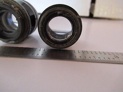 FOR PARTS LOT 2 EA ANTIQUE RARE EYEPIECES OCULAR MICROSCOPE PART OPTICS #60-A-09