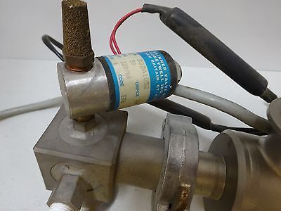 HIGH VACUUM SOLENOID VALVE + SENSOR  AS IS BIN#TB-1