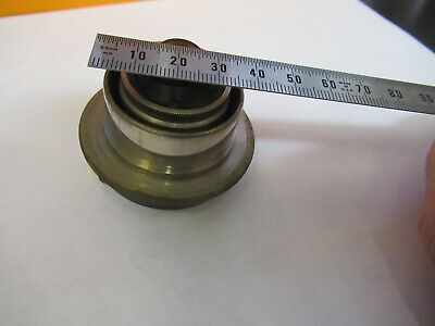 OLD LEITZ WEZTLAR CONDENSER + IRIS GERMANY MICROSCOPE PART AS PICTURED &8y-a-105