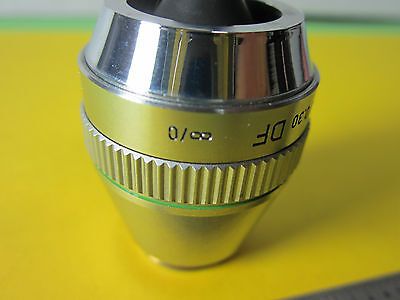 OPTICAL MICROSCOPE OBJECTIVE HL 20X DF LEITZ WETZLAR GERMANY OPTICS BIN#26-20