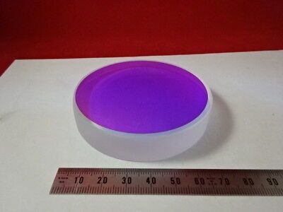 OPTICAL FLAT FUSED SILICA 3" DIA DICHROIC SPIEGEL 1/10 WELLENLASEROPTIK &amp;6-A-26