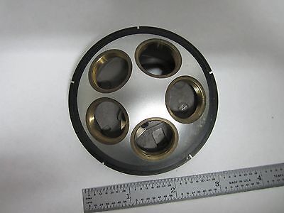 LEITZ GERMANY NOSEPIECE MICROSCOPE PART OPTICS AS IS BIN#M2-03