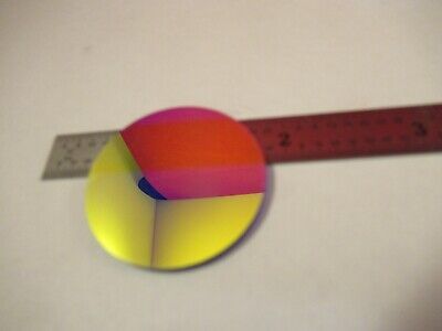 OPTICAL GLASS PLATE DUAL FILTER OPTICS AS PICTURED &FT-6-76