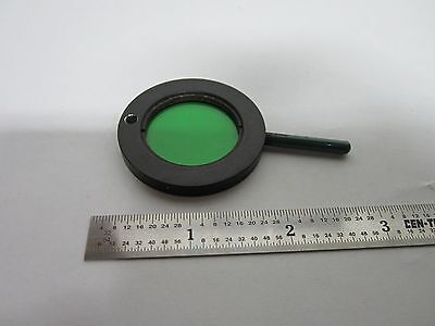 OPTICAL MICROSCOPE GREEN FILTER OPTICS BIN#3C-2-D