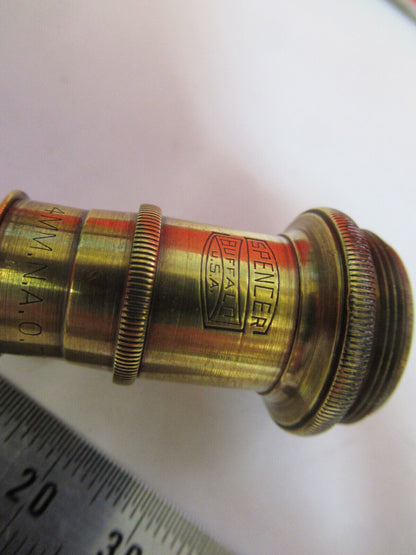 FOR PARTS BRASS OBJECTIVE ANTIQUE SPENCER AO MICROSCOPE AS PICTURED 81-B-09