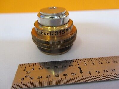 ANTIQUE ERNST LEITZ WETZLAR OBJECTIVE 4mm MICROSCOPE PART AS PICTURED &A3-B-84