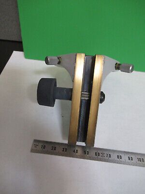 ZEISS GERMANY  BRASS CONDENSER HOLDER MICROSCOPE PART AS PICTURED &A9-B-41