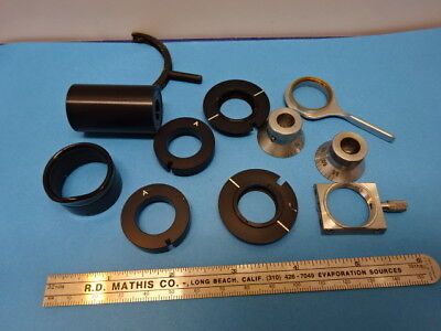 LOT OF ACCESSORIES for MICROSCOPE PARTS AS IS &90-A-22