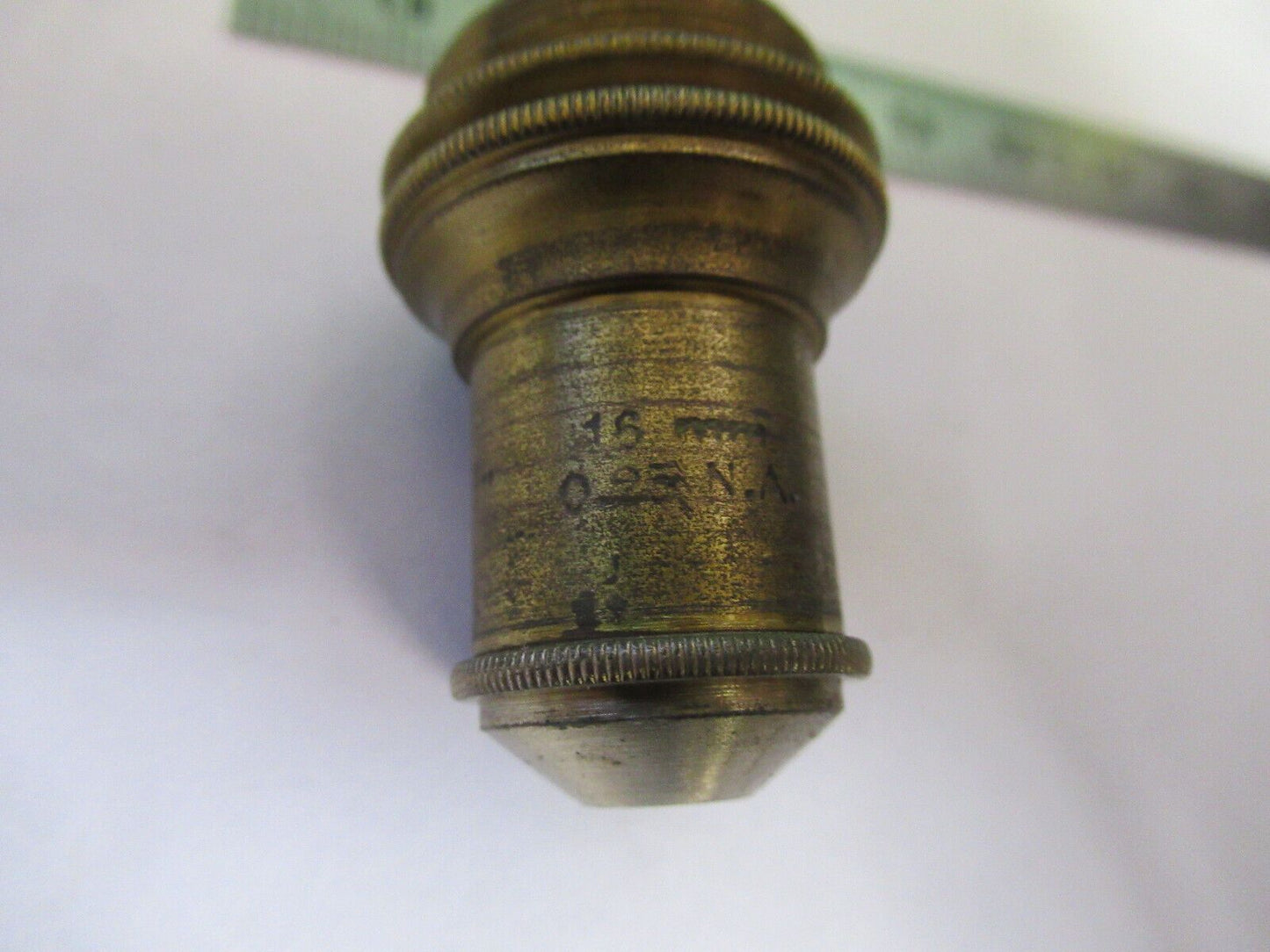 ANTIQUE BRASS BAUSCH LOMB OBJECTIVE  MICROSCOPE PART OPTICS AS PICTURED Z6-A-108