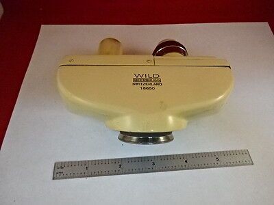 MICROSCOPE PART WILD SWISS BINOCULAR HEAD OPTICS #21-A-06