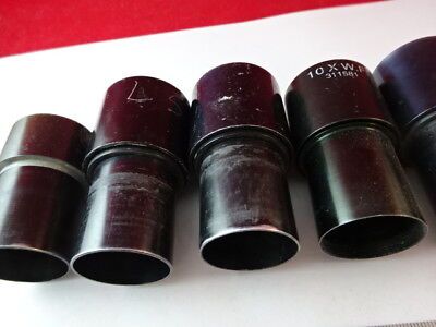 for parts LOT EYEPIECES OPTICAL AO BL MICROSCOPE PART OPTICS AS IS #54-A-10