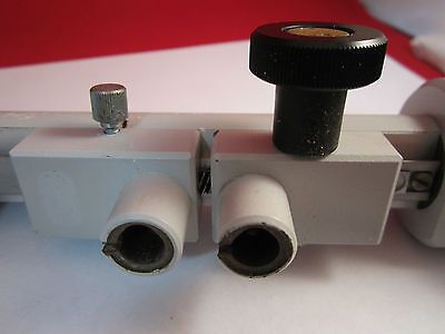 OPTICAL MICROSCOPE PART ZEISS GERMANY POST + RAILS for OPTICS BIN#8Z AS IS