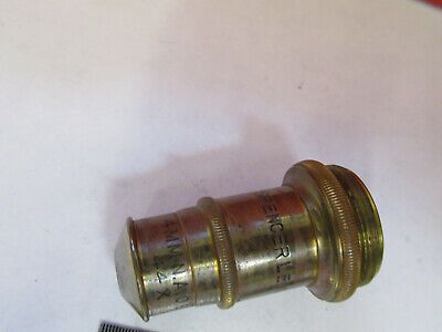 ANTIQUE BRASS SPENCER OBJECTIVE 44X LENS MICROSCOPE PART AS PICTURED &F6-B-121