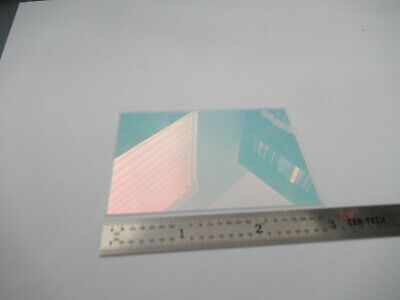 GOOD OPTICAL MIL SPEC COATED BK7 GLASS SHEET LASER OPTICS AS PICTURED &4B-FT-10