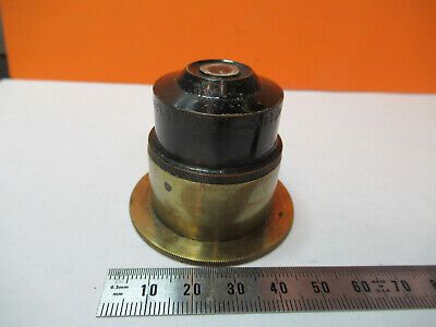 ANTIQUE ZEISS BRASS CONDENSER OPTICS MICROSCOPE PART AS PICTURED &P9-A-106