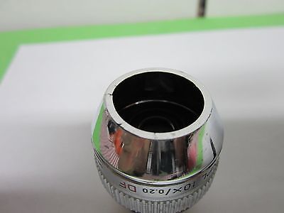 OPTICAL MICROSCOPE ERGOLUX 10X OBJECTIVE LEITZ GERMANY OPTICS AS IS BIN#3C-1-B