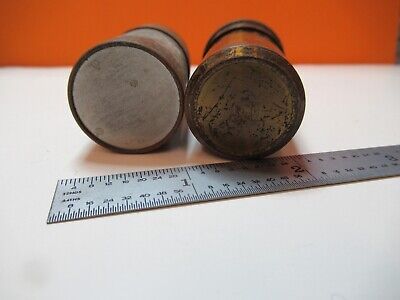 FOR PARTS REPAIR BAUSCH OBJECTIVE CAN 2X ANTIQUE MICROSCOPE AS PICTURED &16-B-90