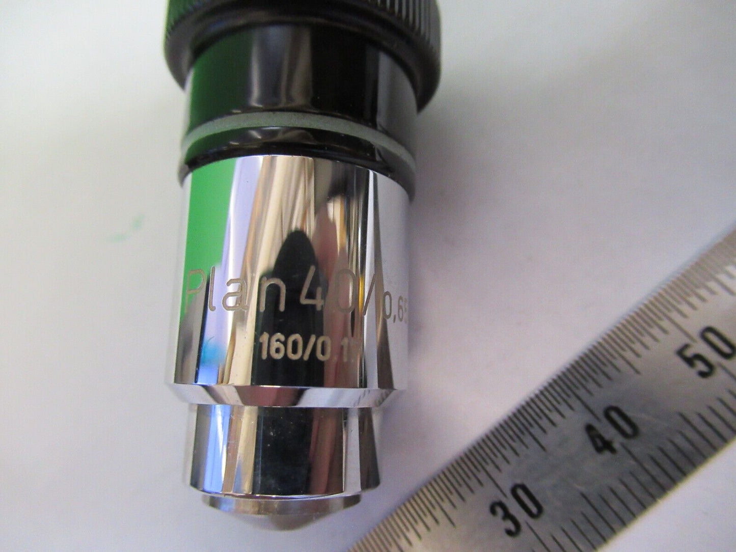 CARL ZEISS GERMANY PLAN 40X /160 OBJECTIVE MICROSCOPE PART AS PICTURED &G2-A-32