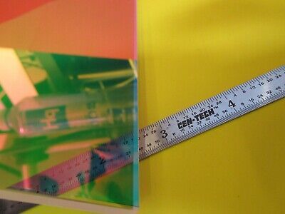 OPTICAL COHERENT COATED FLAT PLATE GLASS BK7 PRO OPTICS AS PICTURED &FT-6-129