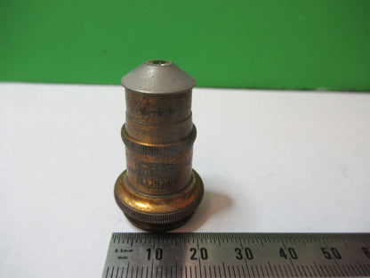 ANTIQUE BRASS SPENCER 44X OBJECTIVE MICROSCOPE PART AS PICTURED &5-B-06