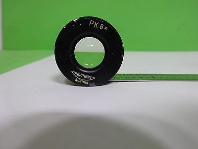 MICROSCOPE PART EYEPIECE OCULAR REICHERT PK 8X OPTICS AS IS  BIN#Y3-88