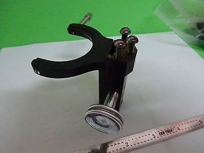 MICROSCOPE PART BRASS CONDENSER HOLDER CARL ZEISS GERMANY BIN#U3-A-6