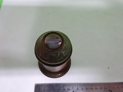 ANTIQUE MICROSCOPE LEITZ GERMANY OBJECTIVE #3 OPTICS #P8-C-13