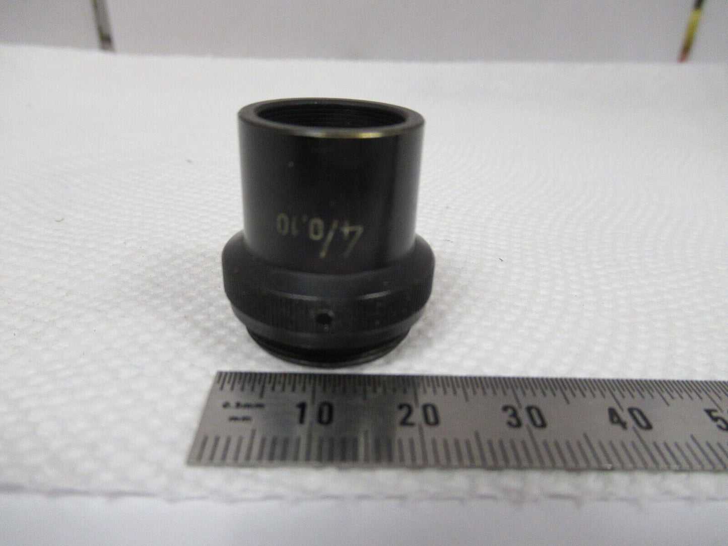 WILD HEERBRUGG SWISS M11 OBJECTIVE 4X LENS MICROSCOPE PART AS PICTURED W1-A-86