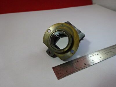 OPTICAL MOUNTED PRISM ZEISS MICROSCOPE PART OPTICS AS PICTURED &92-89