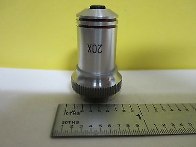 MICROSCOPE PART MINI OBJECTIVE  20X OPTICS AS IS BIN#34-T-25