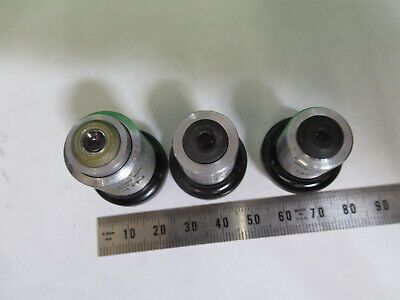 LOT NIKON JAPAN 4X 10X 40X OBJECTIVE OPTICS MICROSCOPE PART AS PICTURED #Z9-A-72