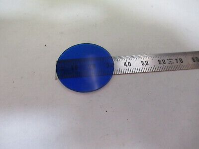 BAUSCH LOMB GLASS BLUE FILTER OPTICS MICROSCOPE PART AS PICTURED &3-C-32