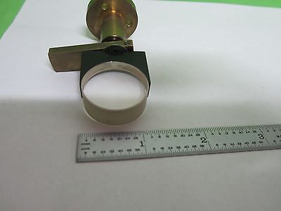 LEITZ GERMANY LENS BRASS MOUNTED ?? OPTICS AS IS BIN#S6-09