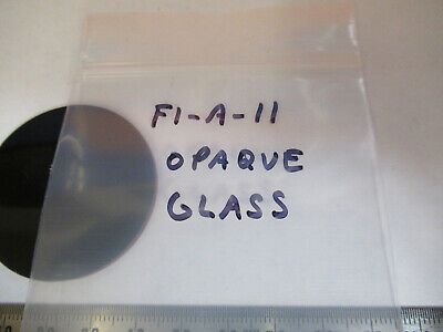 OPTICAL OPAQUE GLASS PLATE MIL SPEC OPTICS AS PICTURED &F1-A-11