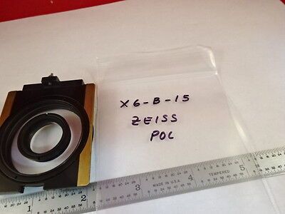 MIKROSKOPTEIL ZEISS POLARISATOR OBJEKTIVHALTER POL OPTICS AS IS #X6-B-15