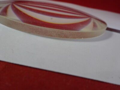 LARGE OPTICAL THICK LENS CONVEX CONCAVE MIL SPEC PRO OPTICS AS PICTURED &94-86