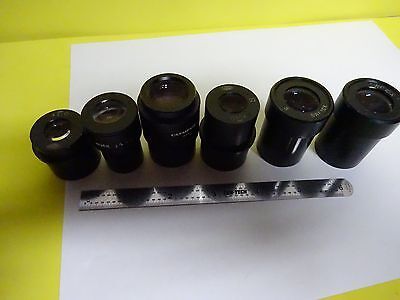 LOT MICROSCOPE EYEPIECES OCULAR OPTICS #X8-44