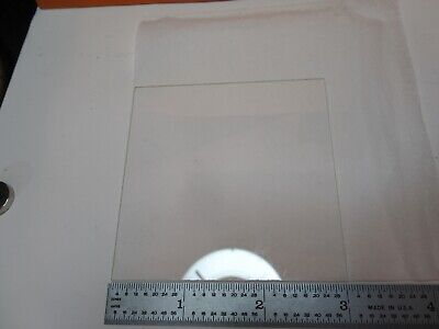 OPTICAL GLASS PLATE 3" X 3" LASER OPTICS AS PICTURED &FT-5-106